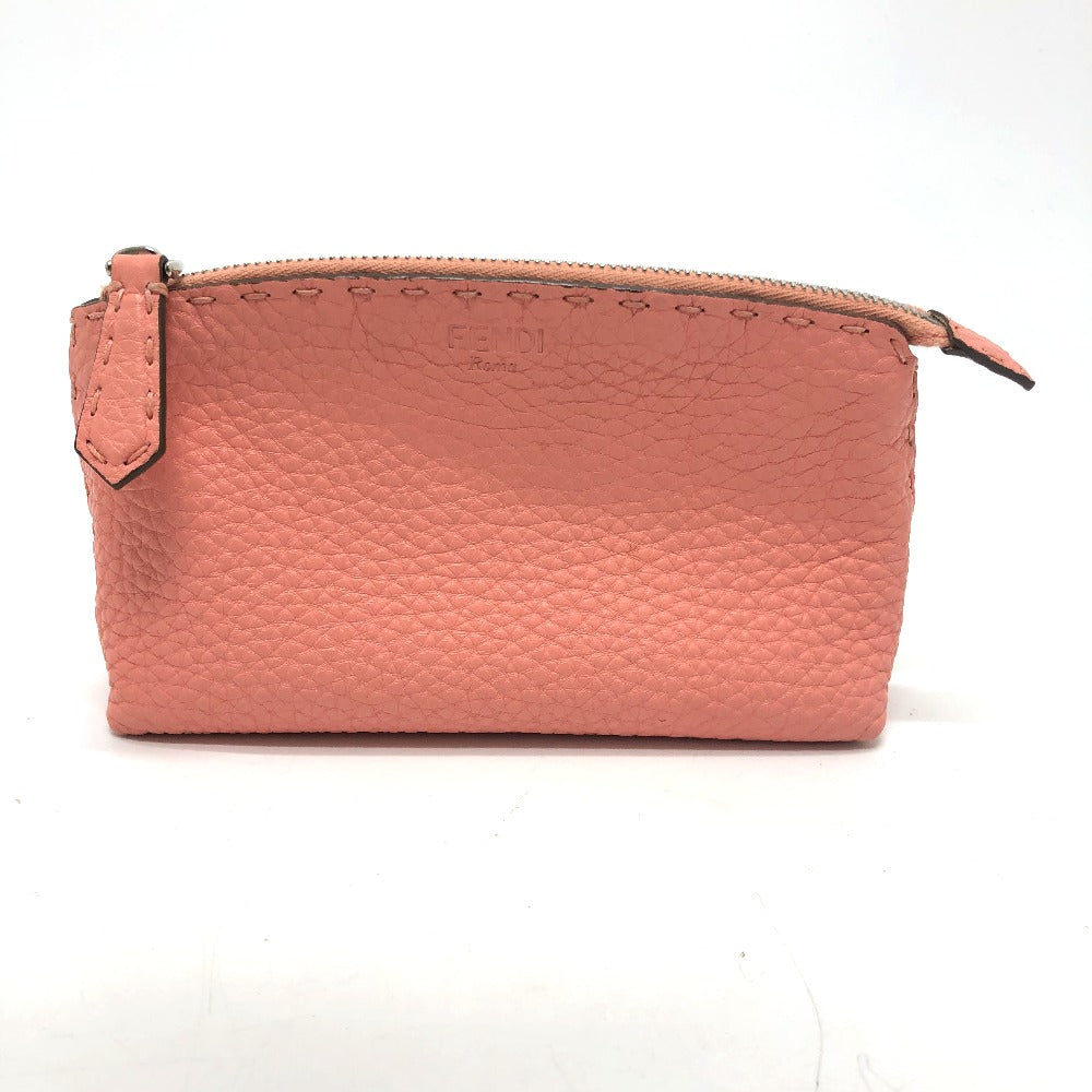 FENDI Pouch 8N0114 leather pink Celeria Women