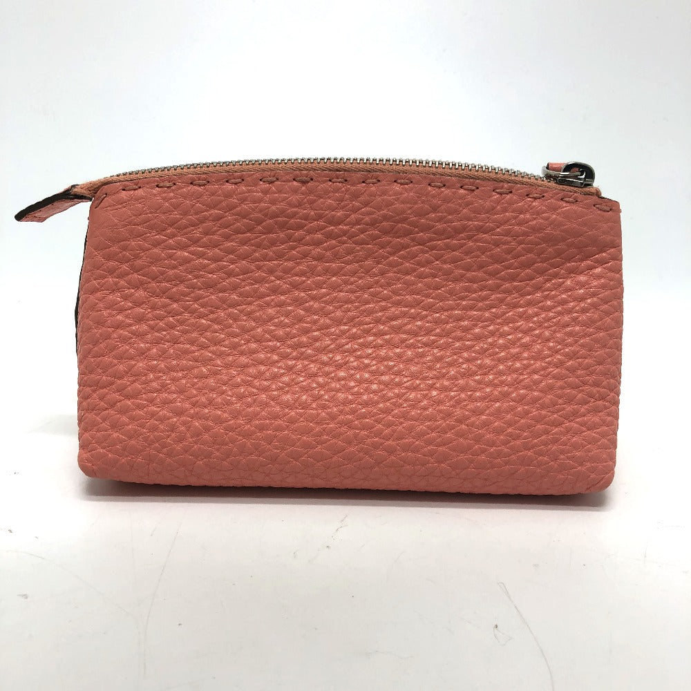 FENDI Pouch 8N0114 leather pink Celeria Women