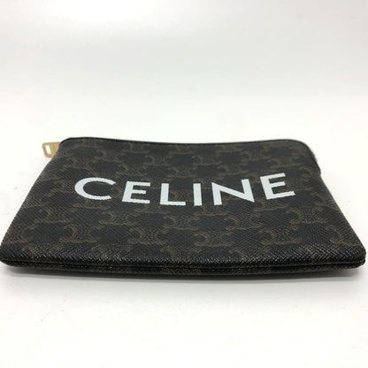 CELINE Coin case 10C662CA2 PVC / Leather Brown Triomphe Women(Unisex)