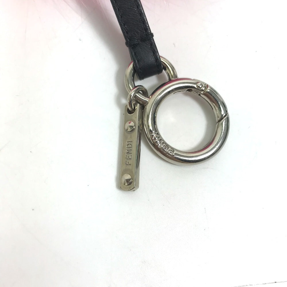 FENDI Bag charm Fake fur pink monster Women