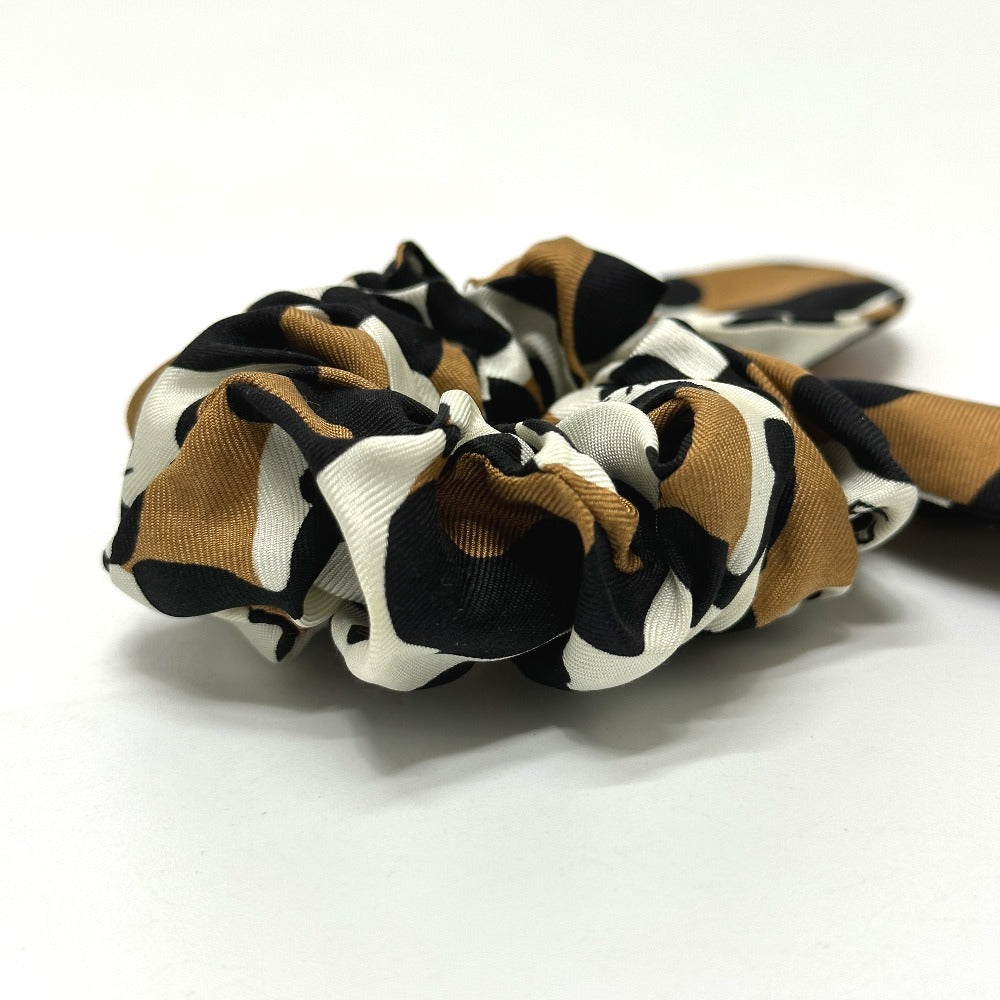 FENDI hair accessory silk Brown Leopard hair accessory Women