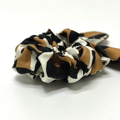 FENDI hair accessory silk Brown Leopard hair accessory Women