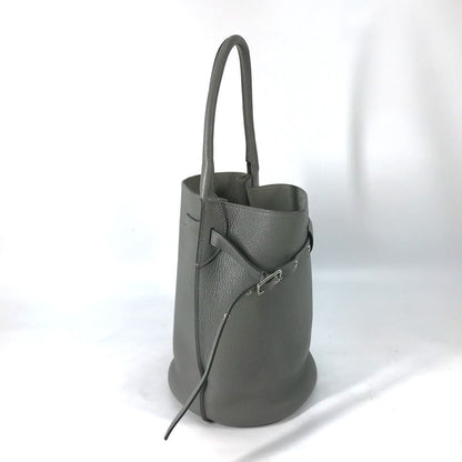 CELINE Handbag 187243 leather gray Shoulder bag with pouch Big bag Bucket Women