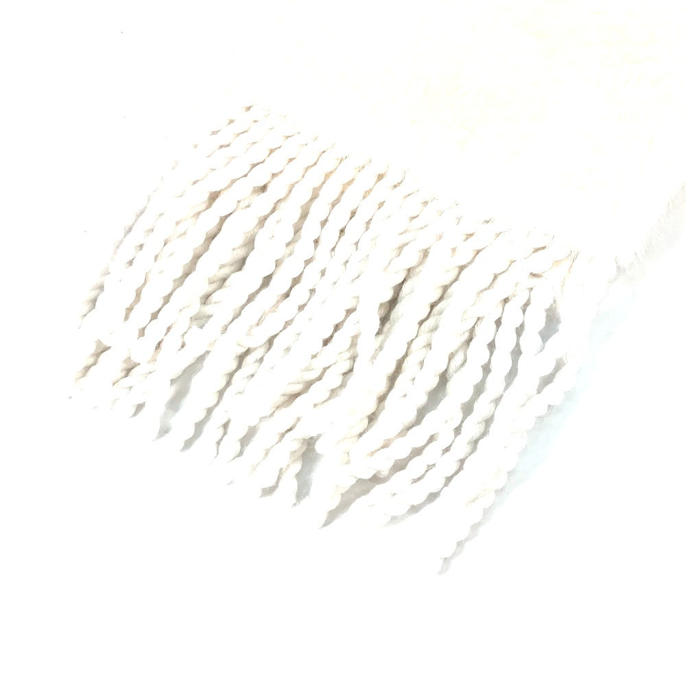 FENDI Scarf FNG477 fur white FILA collaboration logo Women