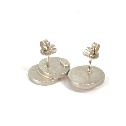 CHANEL Pierce metal Silver CC COCO Mark 99C Double circle Women