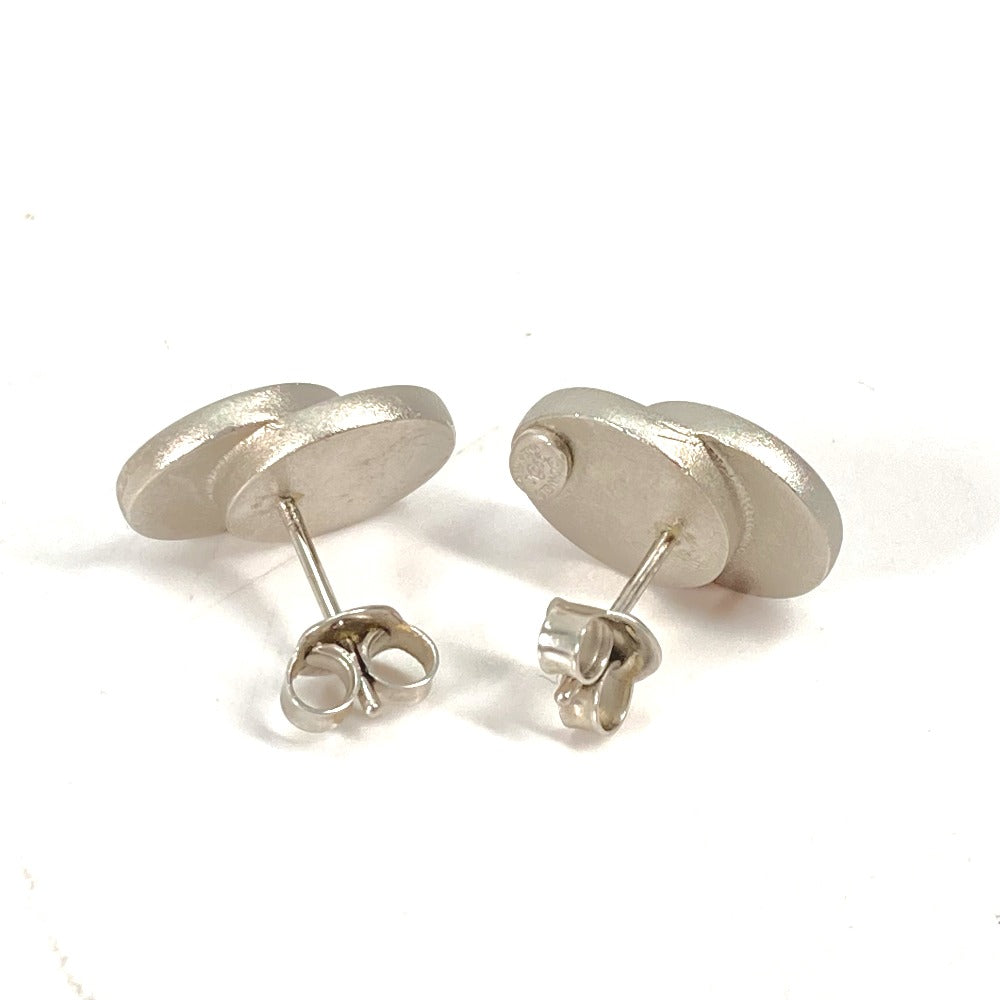 CHANEL Pierce metal Silver CC COCO Mark 99C Double circle Women