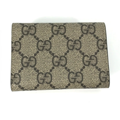 GUCCI Trifold wallet 681704 GG Supreme Canvas beige BALENCIAGA Balenciaga collaboration Paper mini wallet unisex(Unisex)