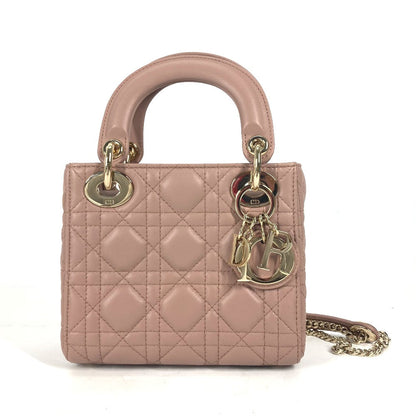 Dior Handbag M0505ONGE_M50P lambskin Pink beige type Lady Dior Lady Dior Mini Bag Women