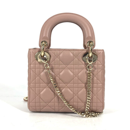 Dior Handbag M0505ONGE_M50P lambskin Pink beige type Lady Dior Lady Dior Mini Bag Women