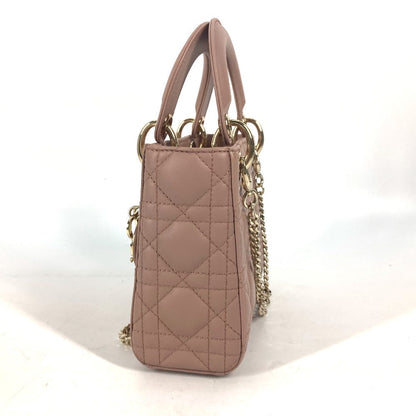 Dior Handbag M0505ONGE_M50P lambskin Pink beige type Lady Dior Lady Dior Mini Bag Women