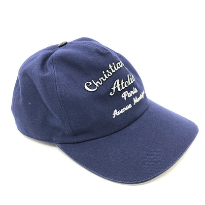 Dior cap 933C902L4511 cotton Navy ATELIER logo embroidery M