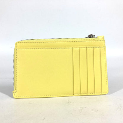 BALENCIAGA Card Case 736734 leather yellow logo ENVELOPE LONG COIN & CARD HOLDER Women