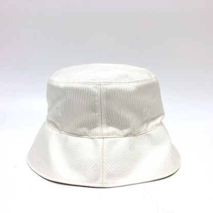 FENDI hat FXQ801 Nylon white Zucca logo stripe L