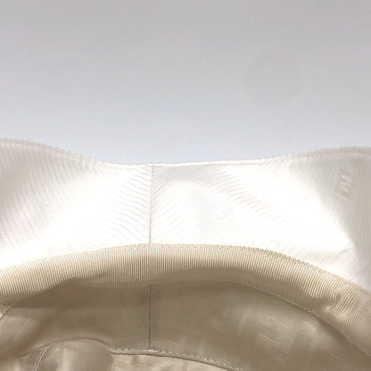 FENDI hat FXQ801 Nylon white Zucca logo stripe L