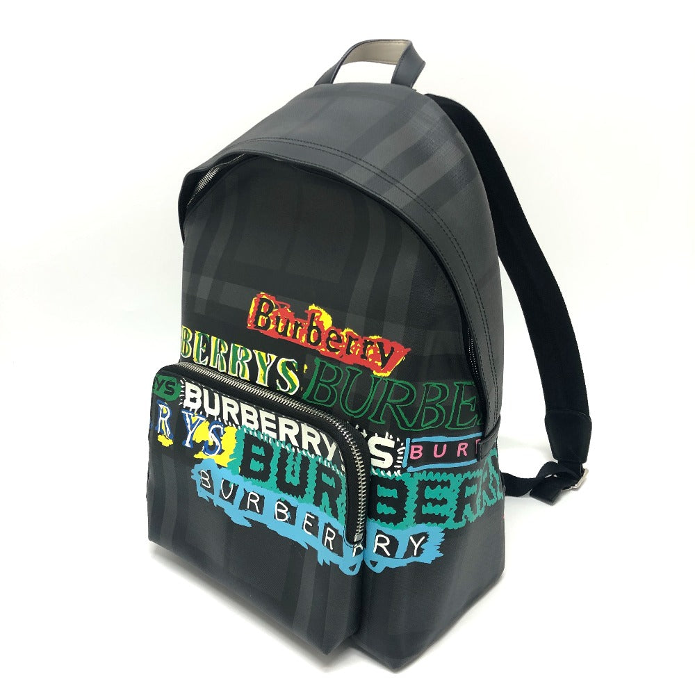 BURBERRY Backpack PVC gray graphic Women
