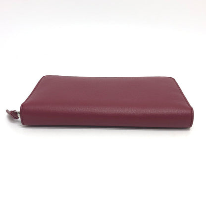 BALENCIAGA Long Wallet Purse 516362 leather Red logo Everyday Continental unisex(Unisex)