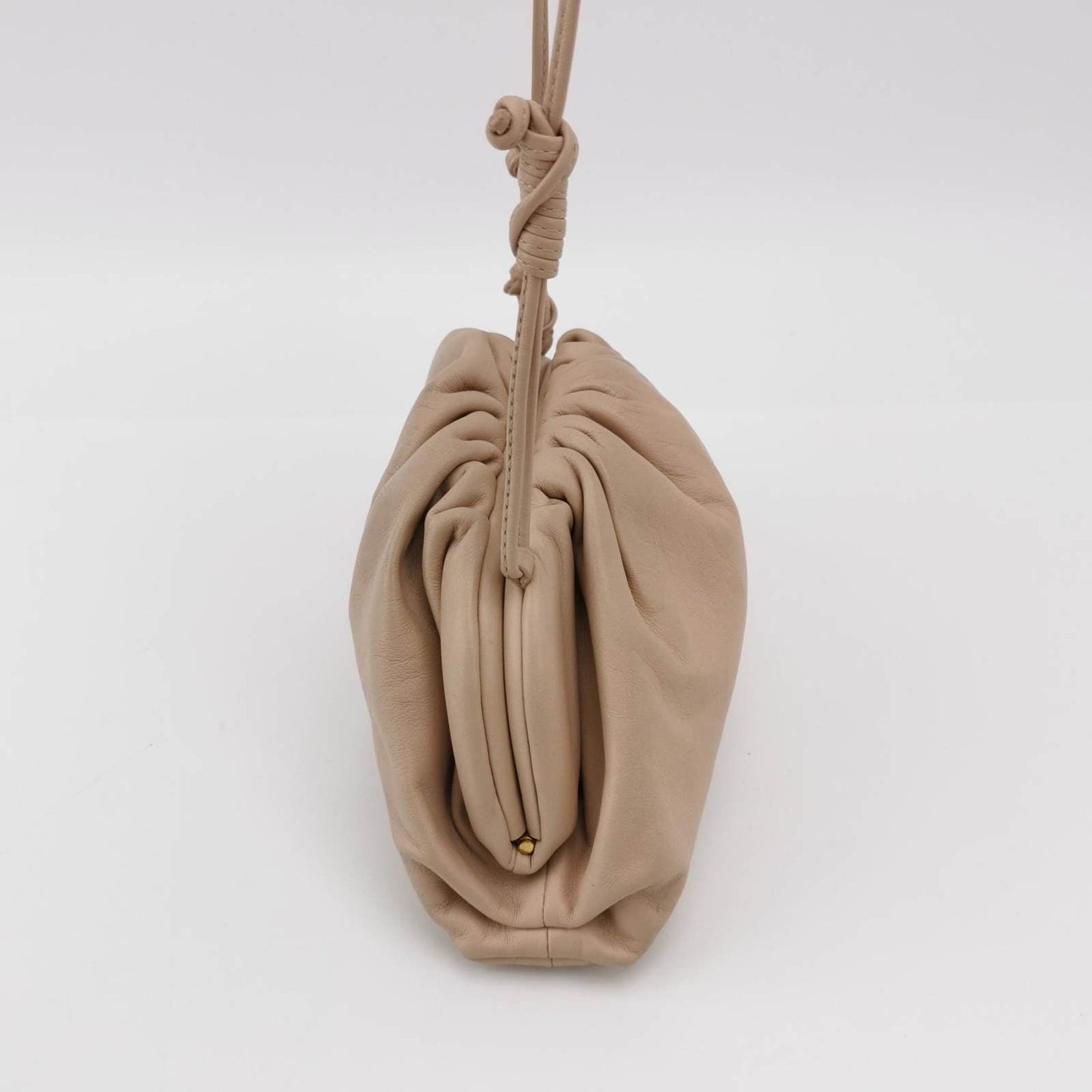 Bottega Veneta Pouch Mini Beige Nude Color Leather
