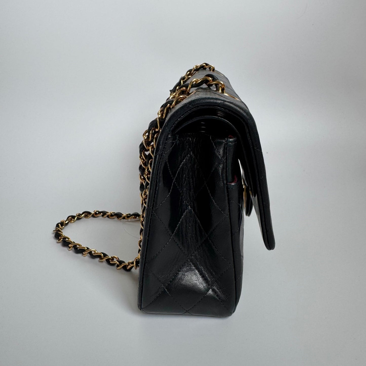 Chanel Classic Flap Vintage Black Lambskin Leather with 24k Gold Hardware