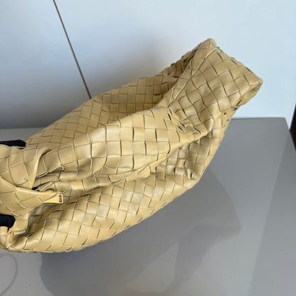 Bottega Veneta Jodie Small Lambskin Leather Beige Oats 36cm