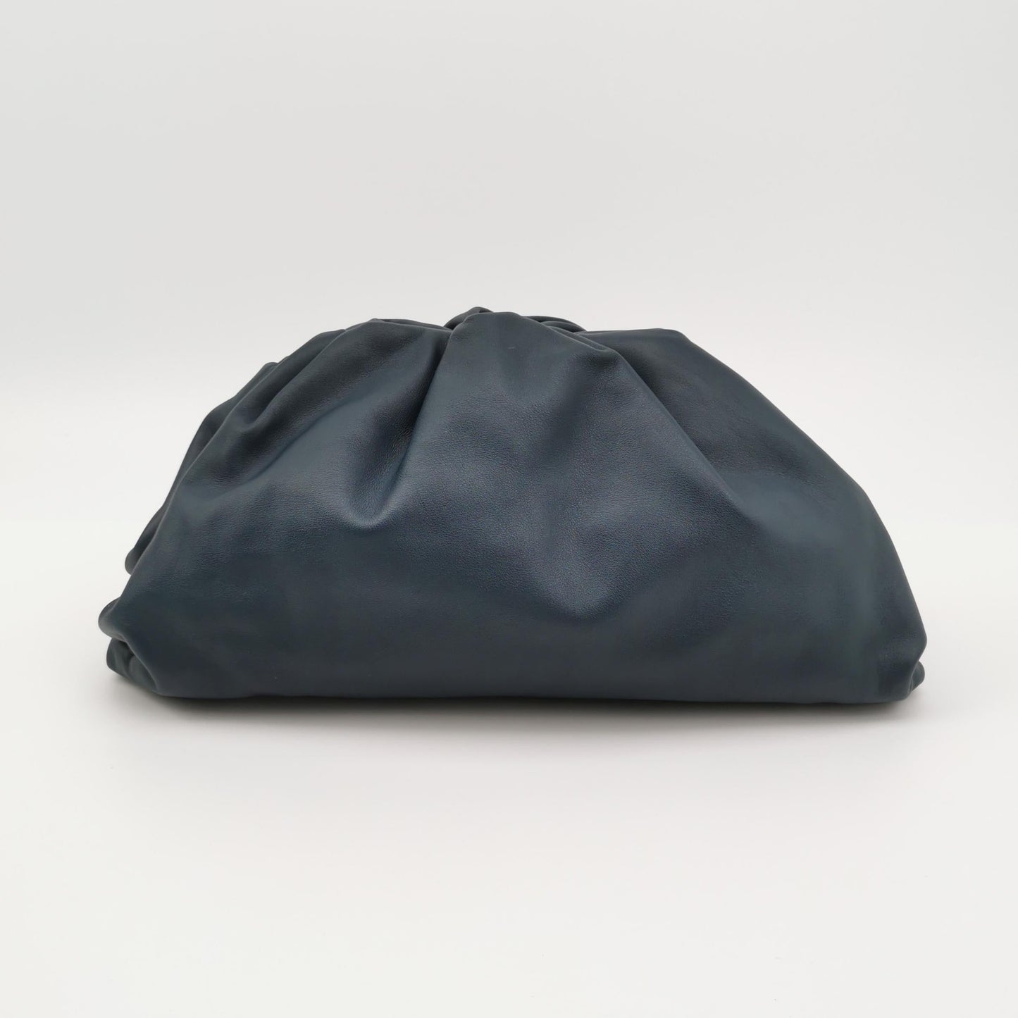 Bottega Veneta Pouch Calfskin Leather Navy Large