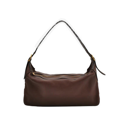 CELINE Romy Medium Hickory Brown Calfskin Leather Shoulder Bag