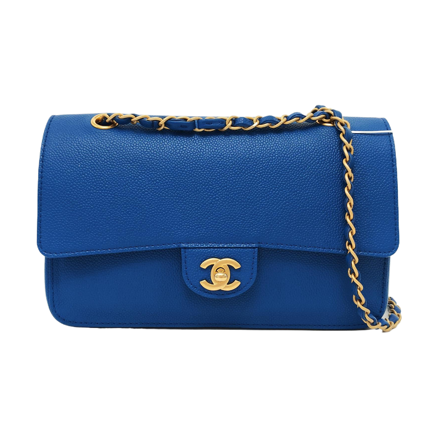 Chanel Timeless Classic Flap Medium Royal Blue Caviar Leather Gold Hardware