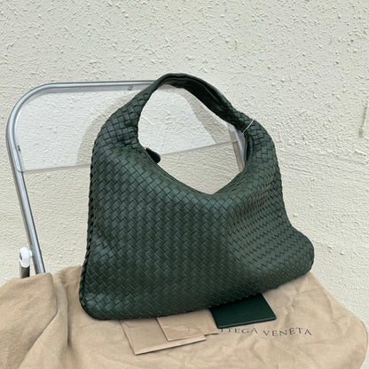 Bottega Veneta Veneta Hobo Large Dark Green 47cm Lambskin Leather