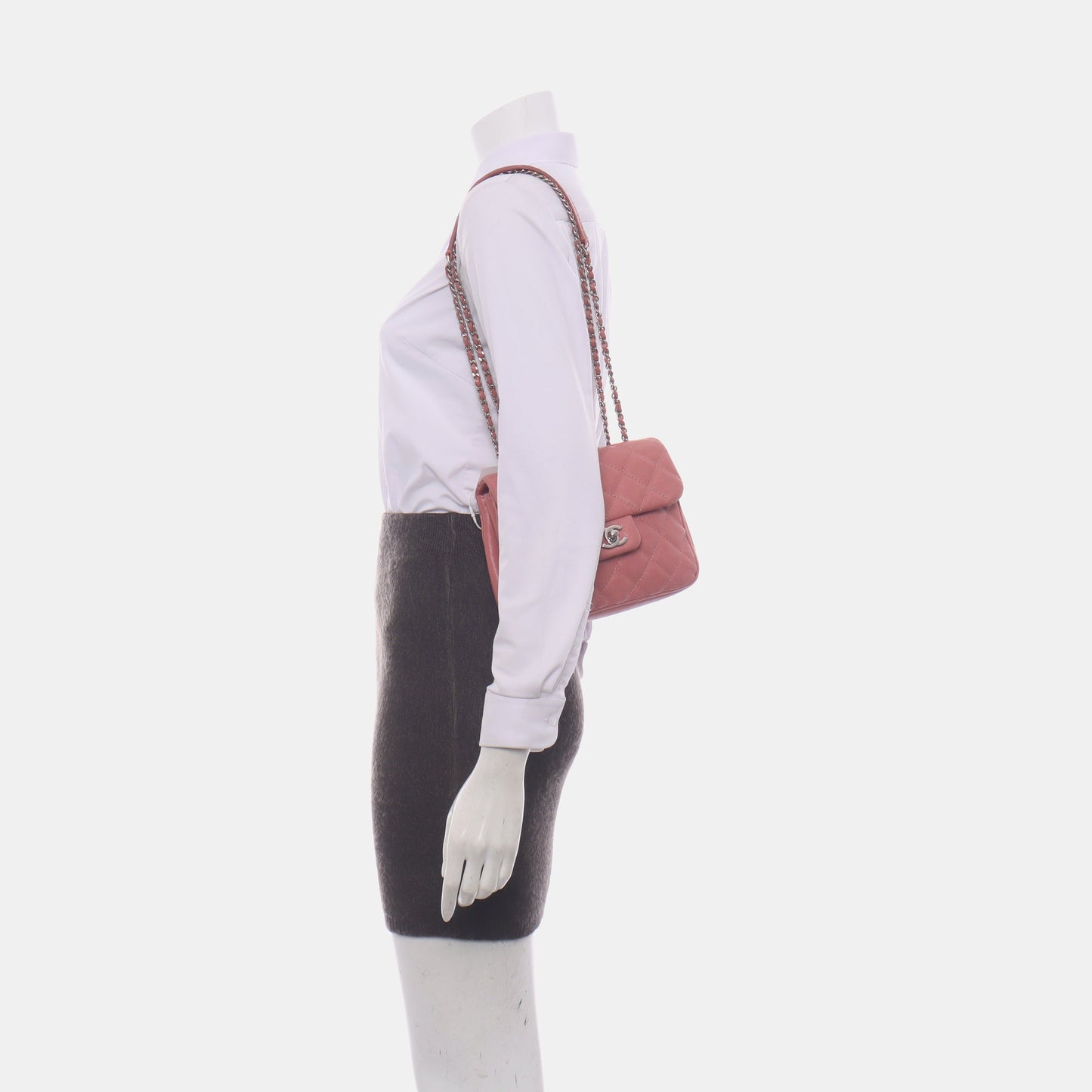 Chanel Small Urban Companion Flap Bag in Mauve Pink Caviar Leather, 2018-2019