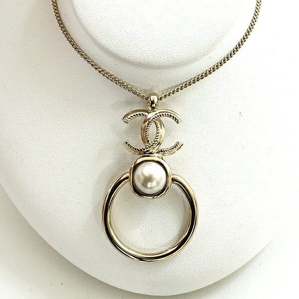 CHANEL Necklace brass Light gold Chanel GP Necklace