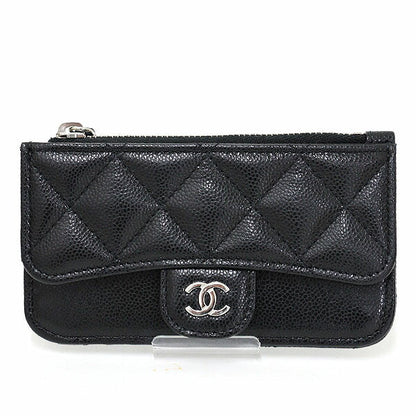 CHANEL Coin case AP2570 Matt caviar skin black Classic Zip Card Case