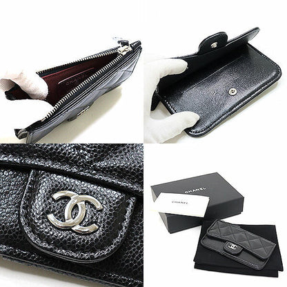 CHANEL Coin case AP2570 Matt caviar skin black Classic Zip Card Case