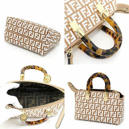 FENDI Handbag 8BS067 fabric beige By the way mini