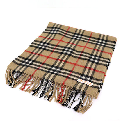 BURBERRY Scarf cashmere beige Nova Check cashmere scarf Women(Unisex)