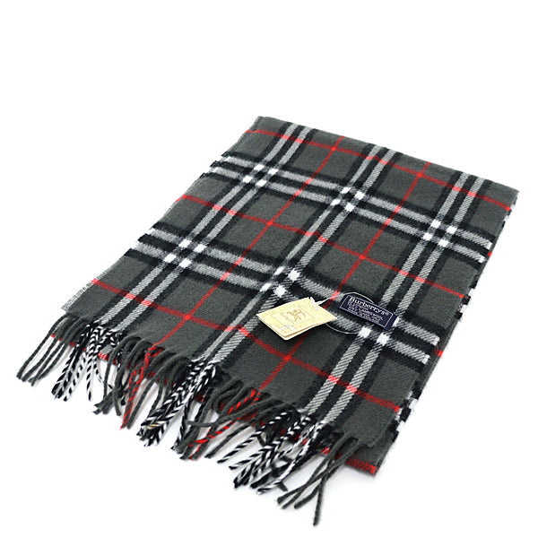 BURBERRY Scarf wool gray Nova Check Lambswool scarf Women(Unisex)