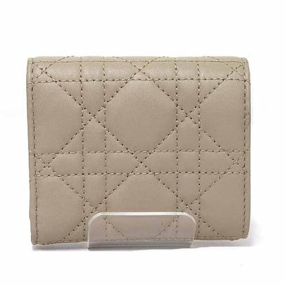 Dior Tri-fold wallet S3105UNJB lambskin beige Dior Jolie Hibiscus Wallet Women