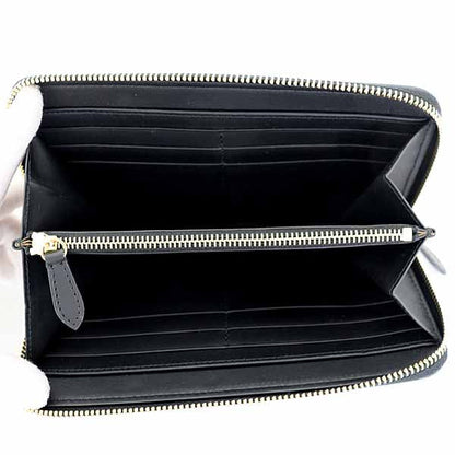 BURBERRY Long Wallet Purse 80840411 leather black Zip Around mens(Unisex)