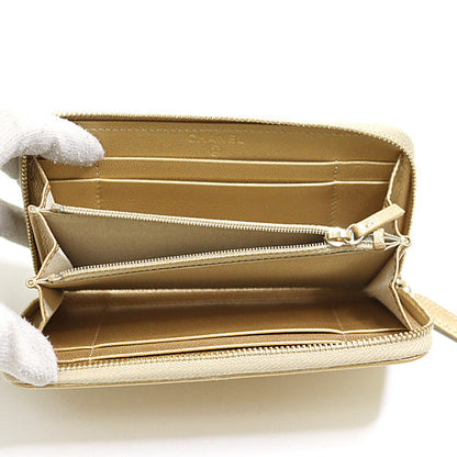 CHANEL Bifold Wallet lambskin gold Small zip wallet CHANEL 19 Women