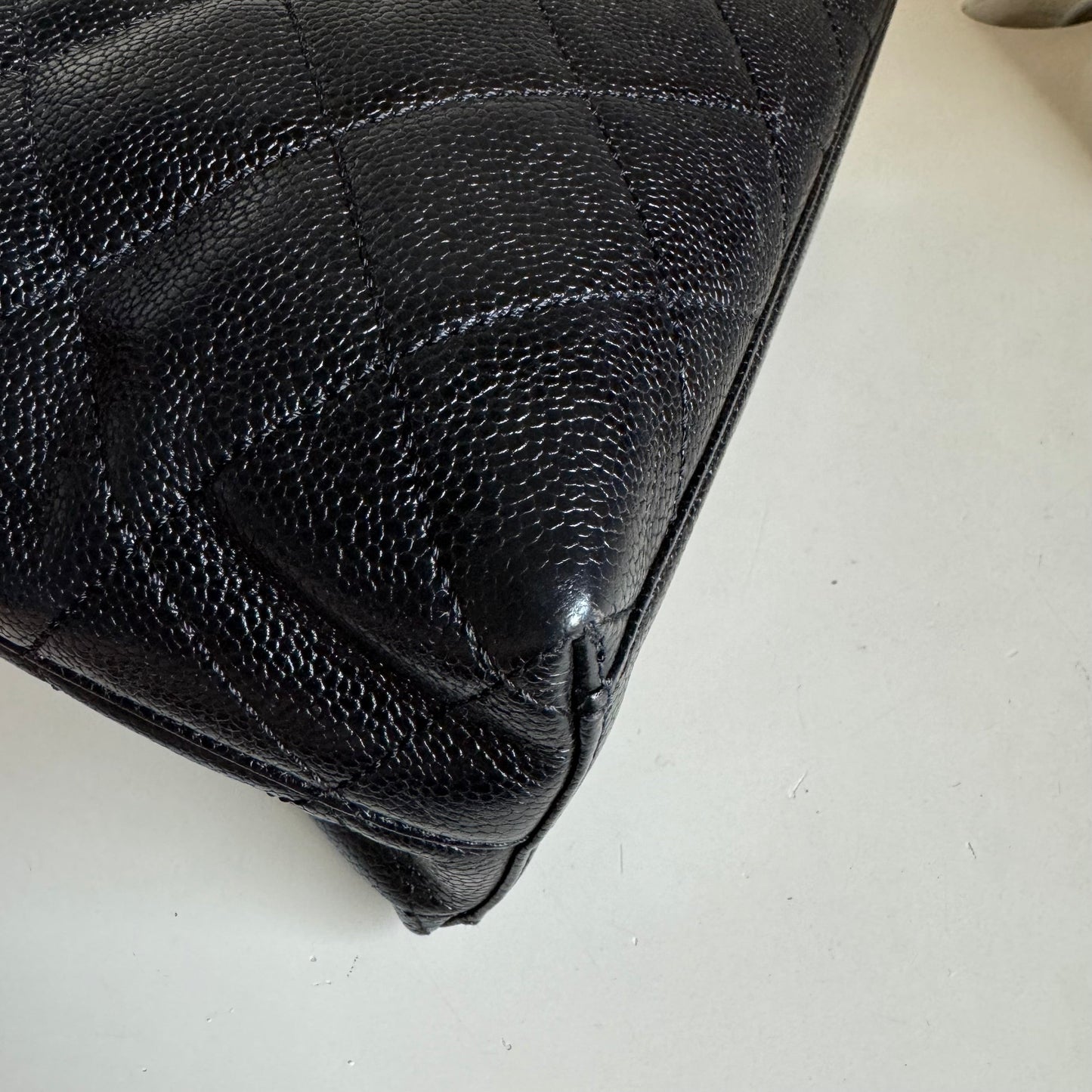 Chanel Kelly Top Handle Bag Black Caviar Leather, 2000-2002