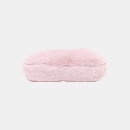 Fendi Baguette Soft Fluffy Shoulder Bag Pink and Orange Leather