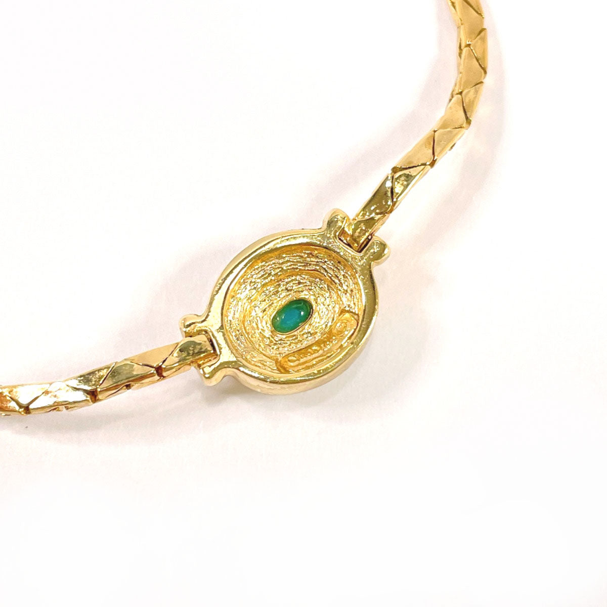 Christian Dior Necklace Metal, Rhinestone gold