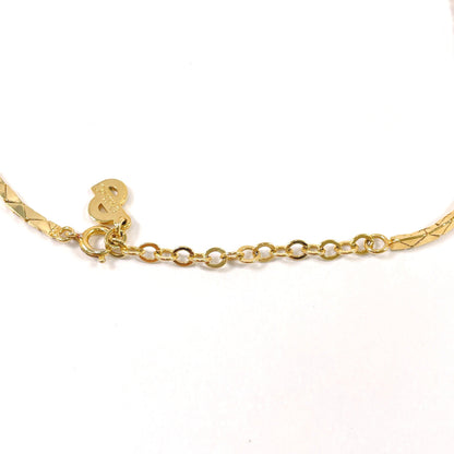 Christian Dior Necklace Metal, Rhinestone gold