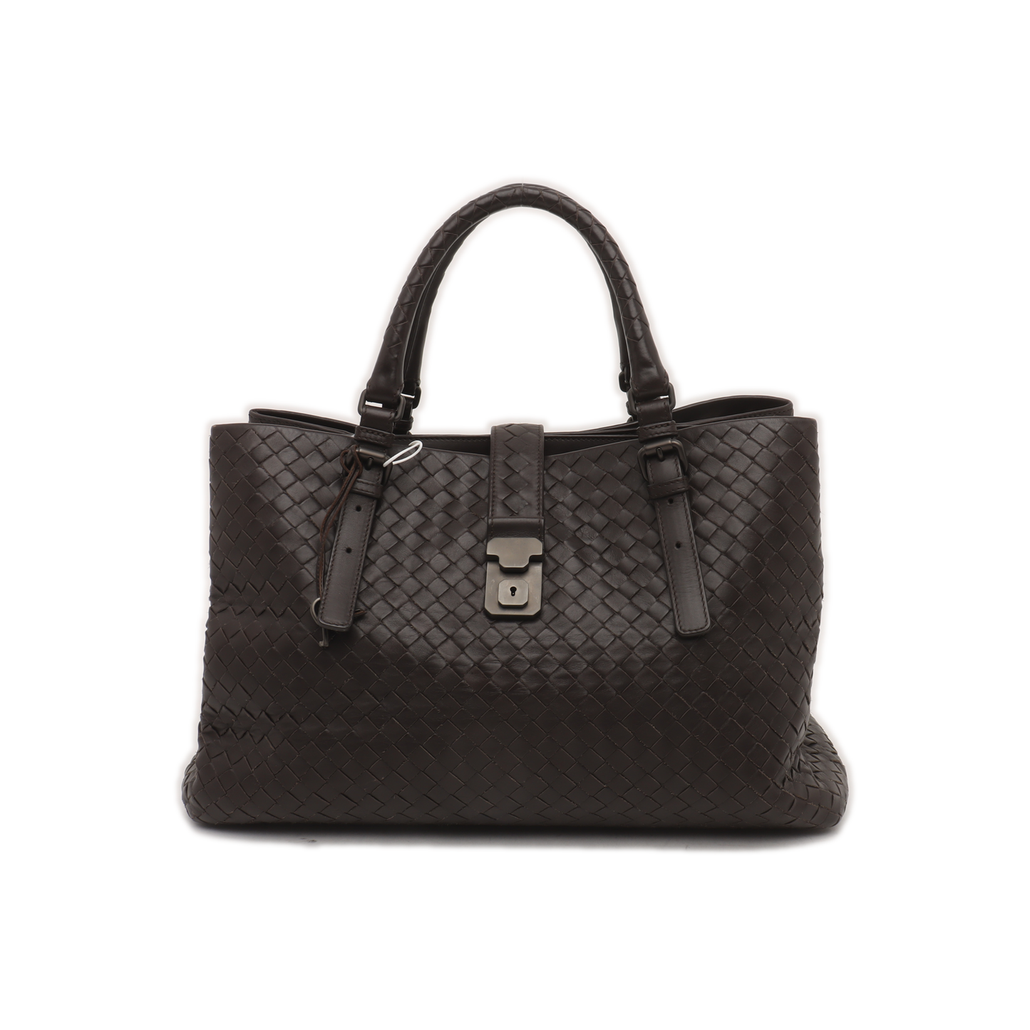 Bottega Veneta Roma Large Intrecciato Nappa Leather Dark Brown 37cm