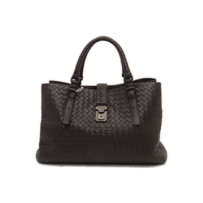 Bottega Veneta Roma Large Intrecciato Nappa Leather Dark Brown 37cm