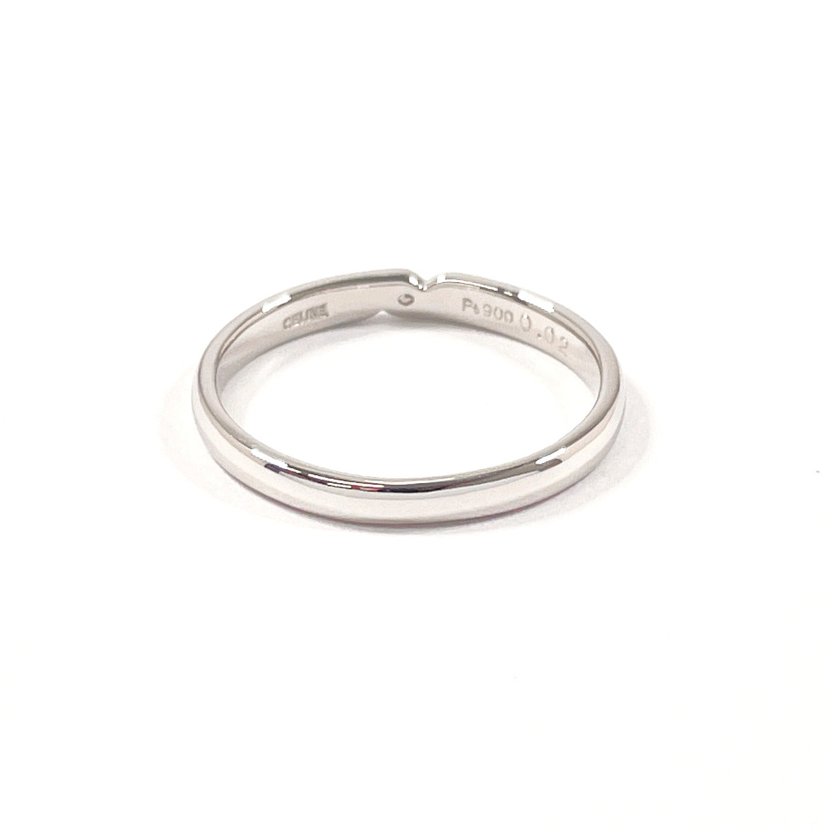 CELINE Ring Pt900Platinum, Diamond Silver Diamond ring