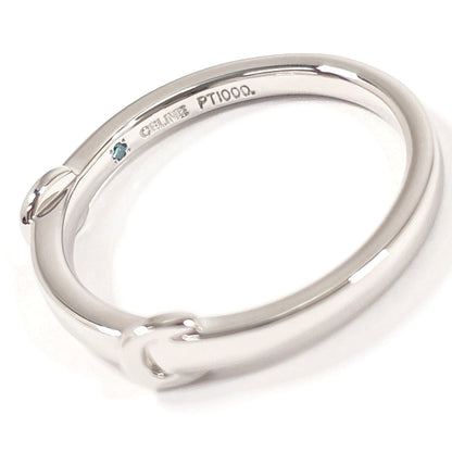 CELINE Ring Pt1000Platinum, Diamond Silver C logo