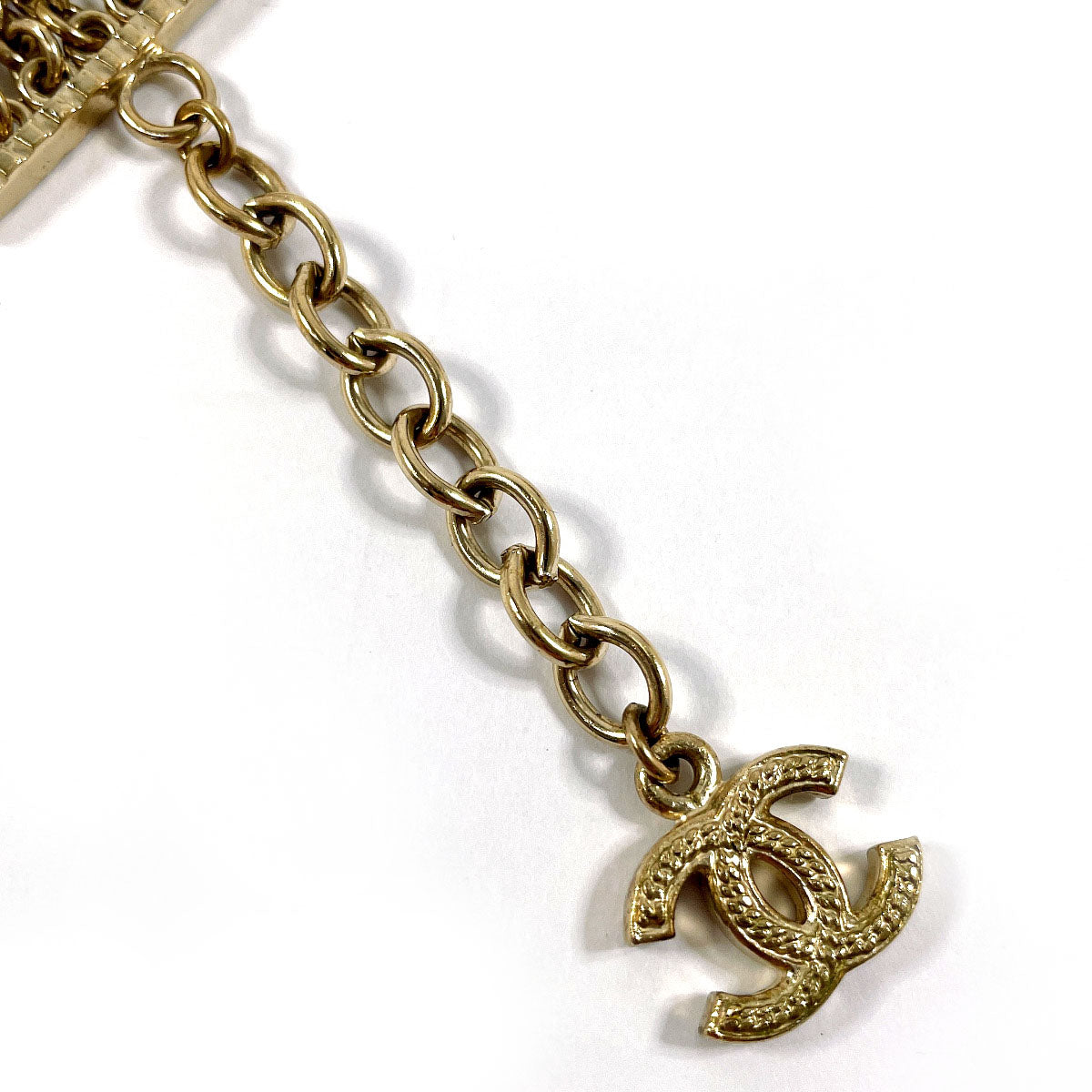 CHANEL bracelet metal gold Chain breath COCO Mark