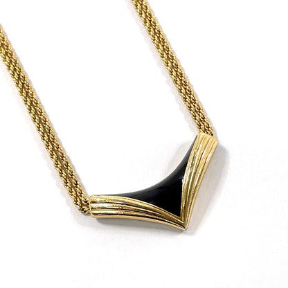 Christian Dior Necklace metal gold vintage