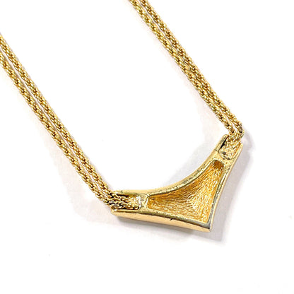 Christian Dior Necklace metal gold vintage