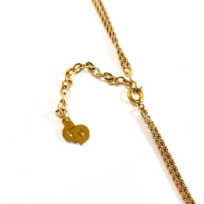 Christian Dior Necklace metal gold vintage