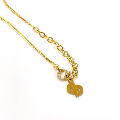 Christian Dior Necklace Metal, Rhinestone gold